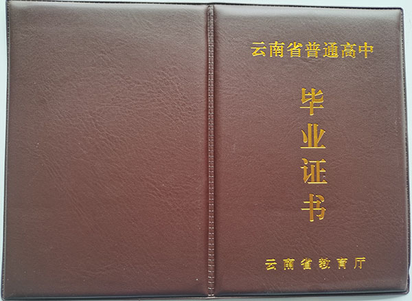 個舊市第三中學高中畢業證圖片
