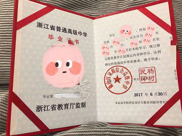高中畢業證復印件可以改嗎