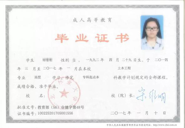 武漢大學<a href=http://www.959614.com/lz/lzyl/29.html target=_blank class=infotextkey>函授大專畢業證</a>樣本