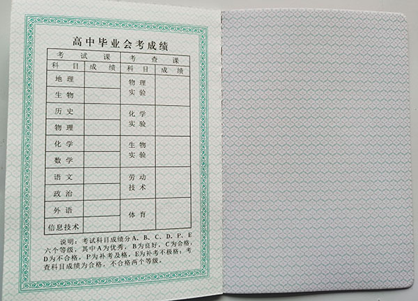 甘肅省2005年高中畢業會考成績